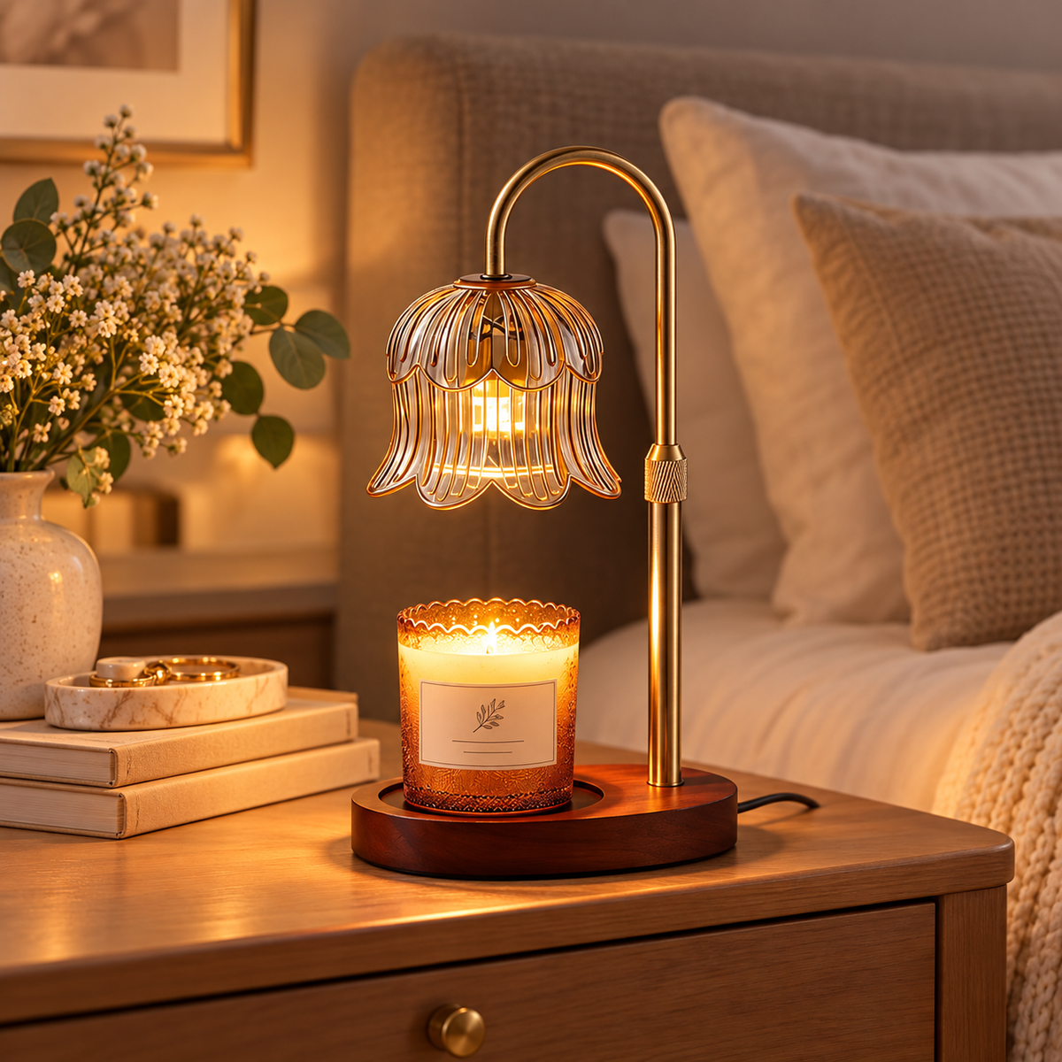 Renvera Lumora Candle Warmer Lamp With Timer & Brightness Control