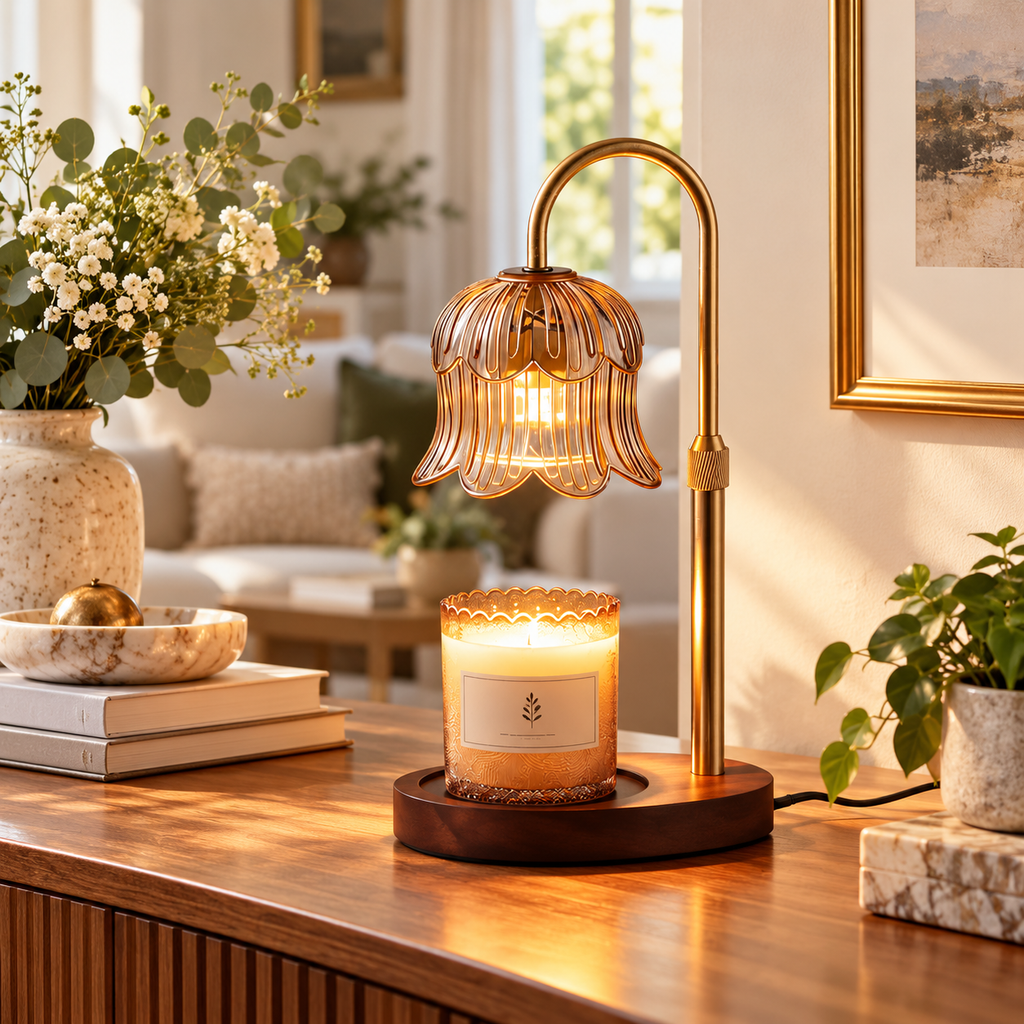 Renvera Lumora Candle Warmer Lamp With Timer & Brightness Control