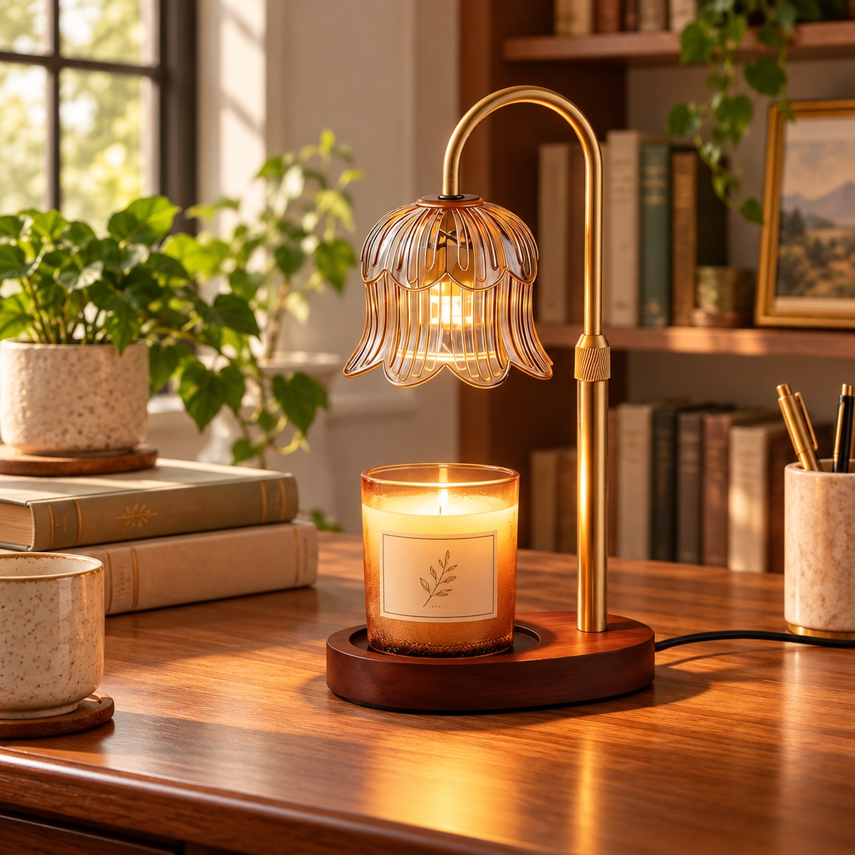 Renvera Lumora Candle Warmer Lamp With Timer & Brightness Control