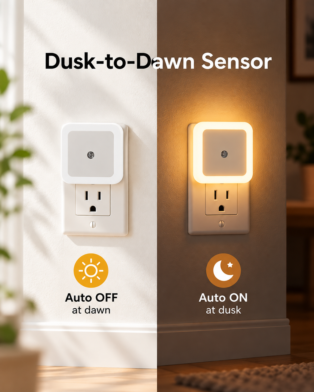 Renvera GlowSense Night Lights - 6 Pack